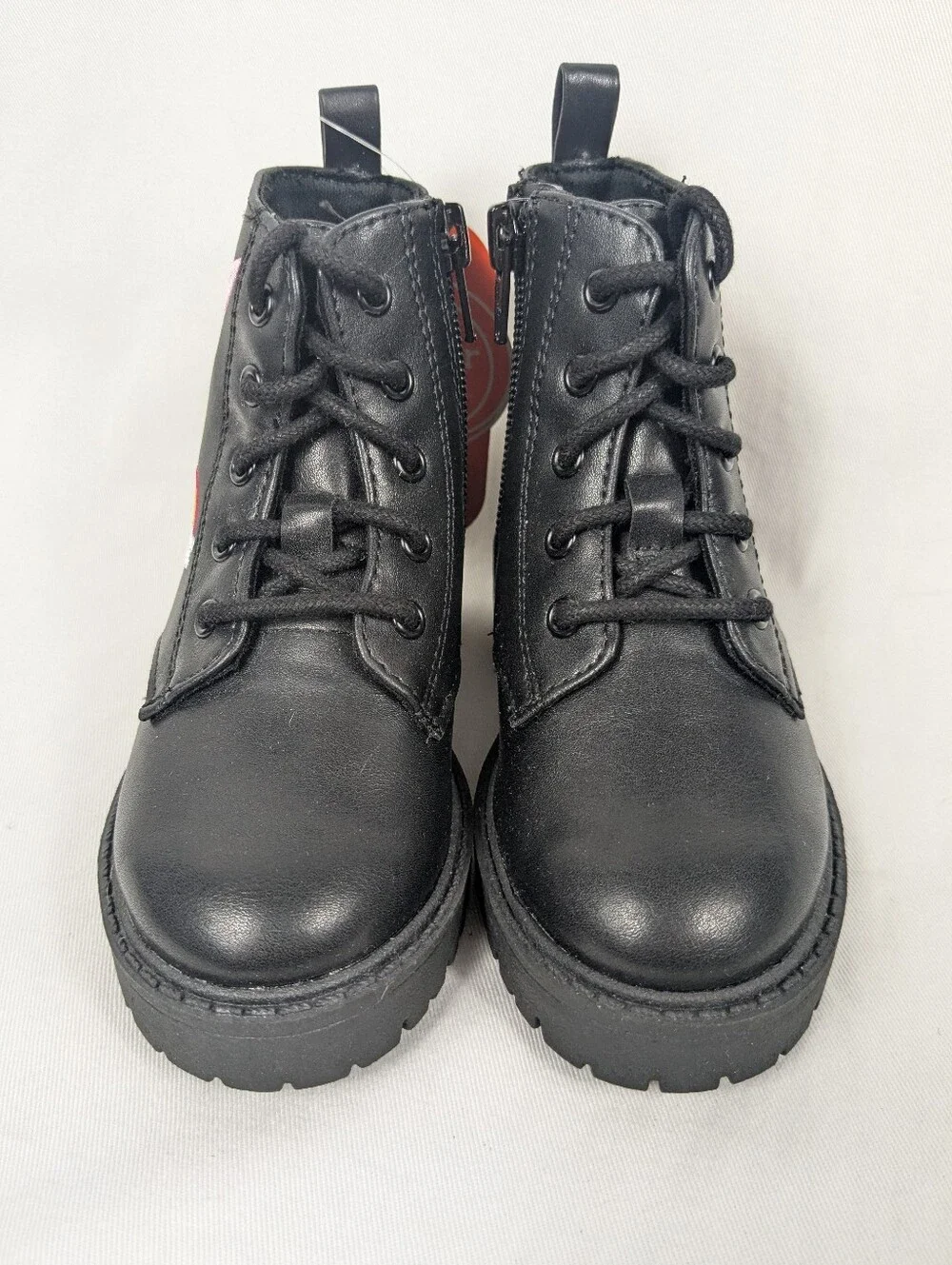 Sunshine Butterfly Rainbow Embroidered Combat Boots
